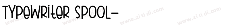 Typewriter Spool字体转换